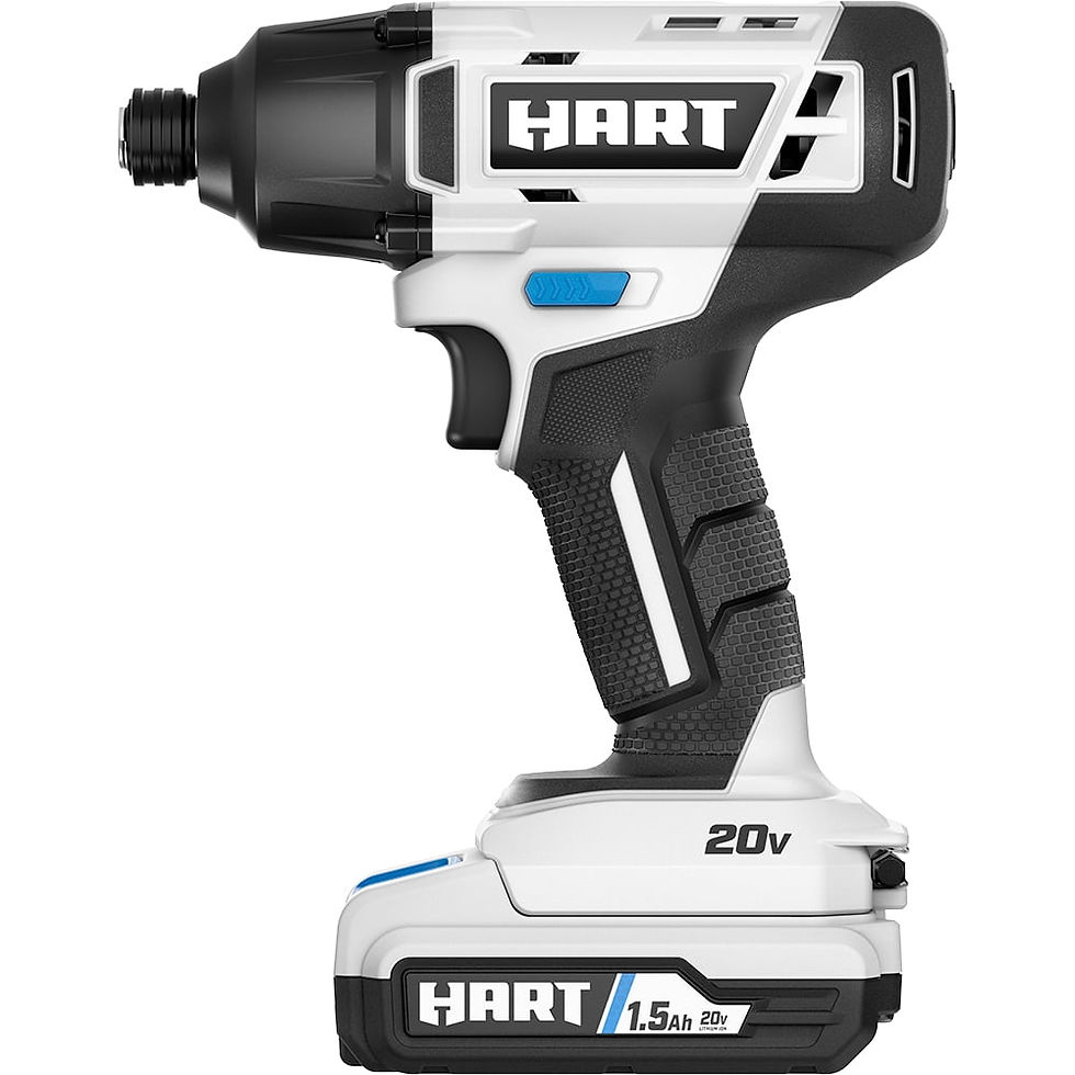 Thumbnail: HART 20-Volt Cordless 1/4" Hex Chuck Impact Driver Kit, (2) 1.5Ah Lithium-I..