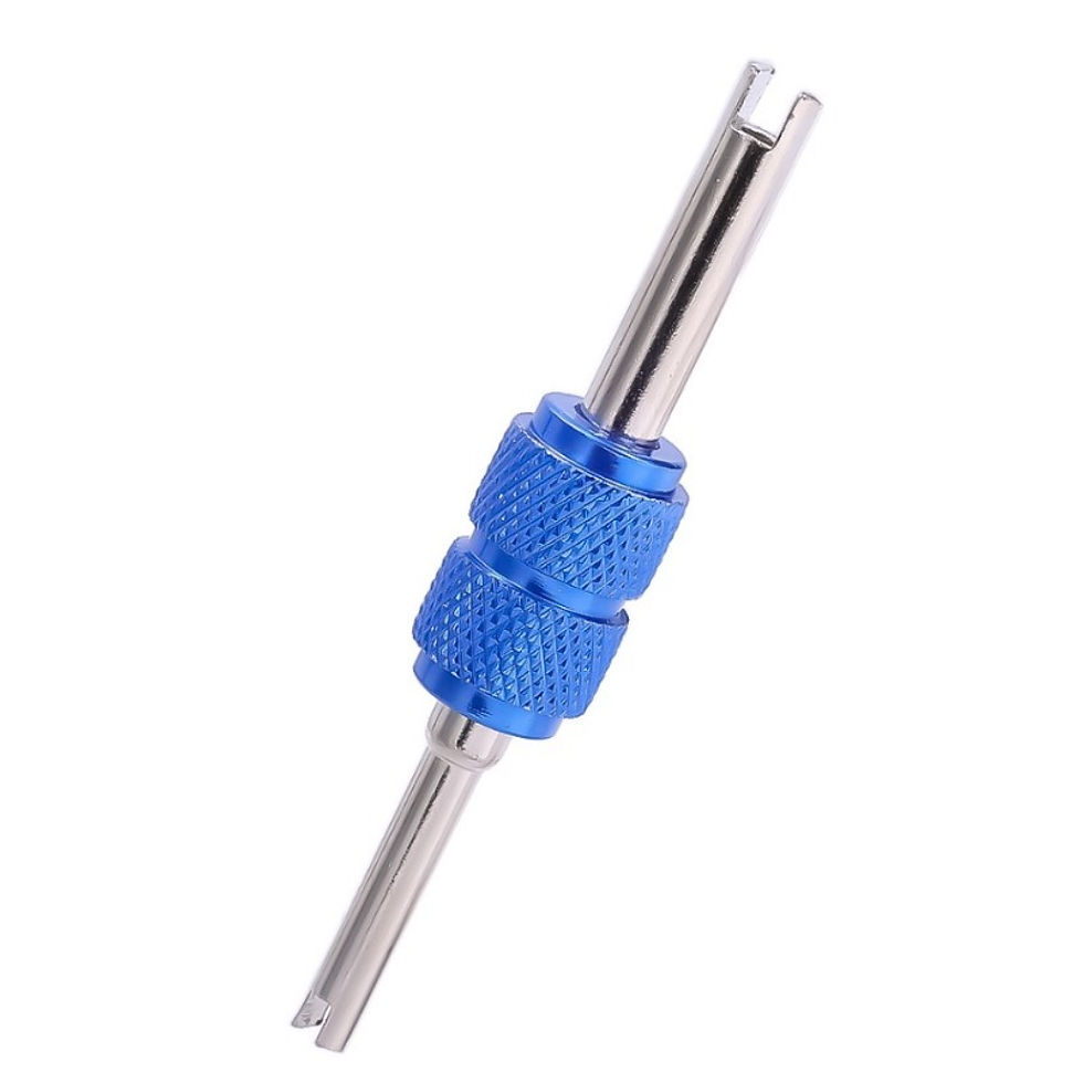 Thumbnail: Car Valve Core Wrench Aluminum Alloy Auto Tire Air Conditioning Valve Core Doubl