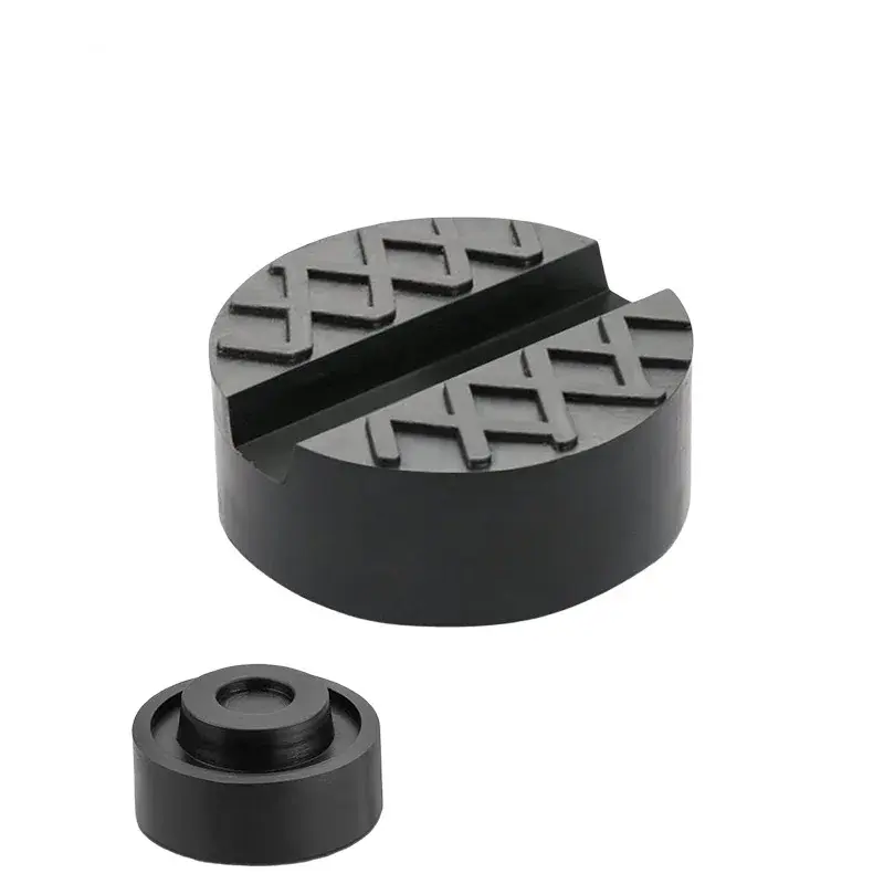 Thumbnail: Car Lift Jack Support Stand Rubber Pads Wheel Dolly Slotted Floor Frame Rail Ada