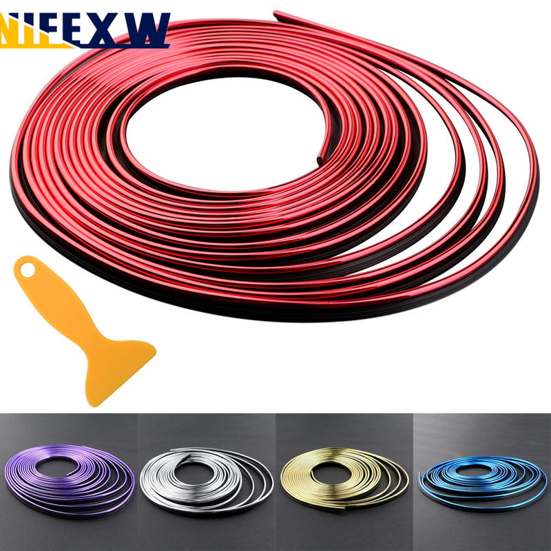 Car Interior Trim Strips Universal Car Gap Fillers Automobile Molding Line Decor