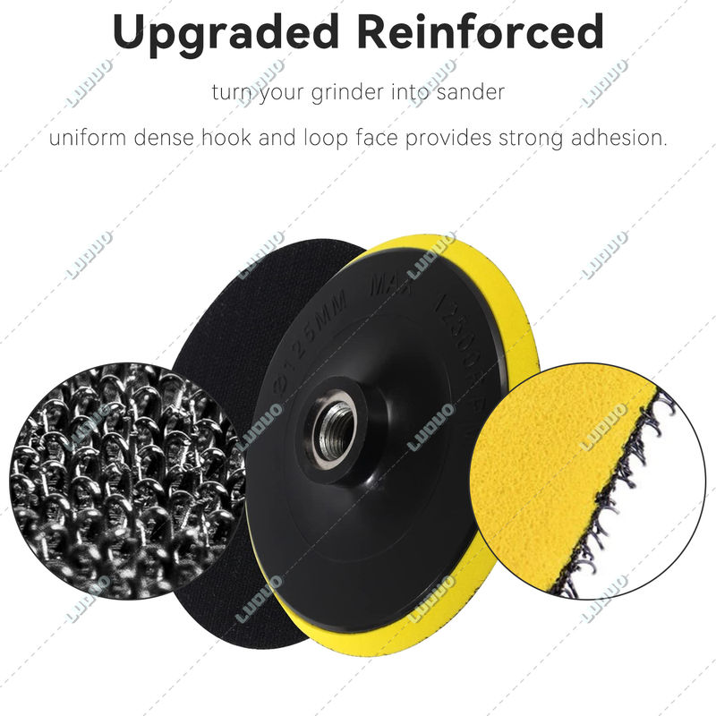 Thumbnail: 2-7 Inch Backing Buffing Pad Car Polisher Bonnet Angle Grinder Wheel Sander Pape