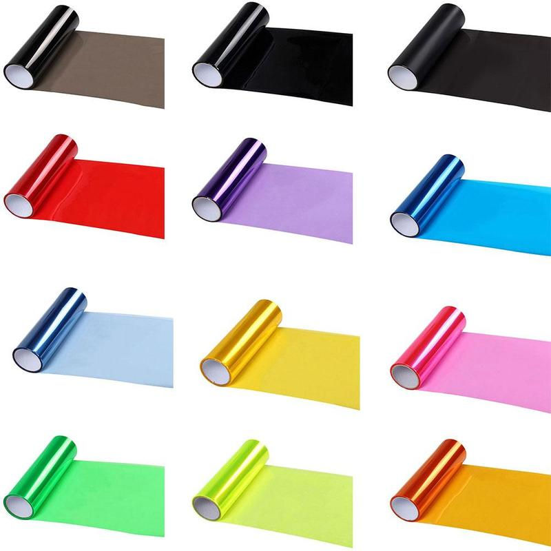 Thumbnail: Red Car Light Headlight Taillight Tint Styling Waterproof Accessories Car Film 3