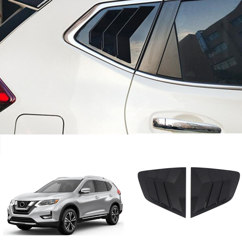 Car Accessories For Nissan Rogue X-Trail T32 2014-2020 Rear Side Window Louvers