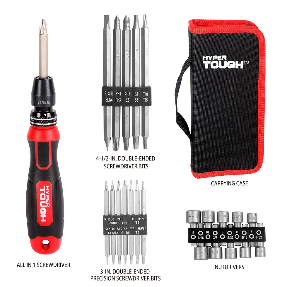 Thumbnail: Hyper Tough 24-Piece Quick-Load Screwdriver Set, Model 42432