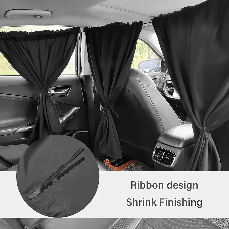 Thumbnail: Car Privacy Curtain Window Shade Blackout Sunshade for Travel Camping Sleep Vehi