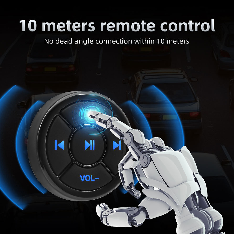 Thumbnail: 5KEY Car Steering Wheel Wireless Bluetooth-compatibl Remote Control Button for A