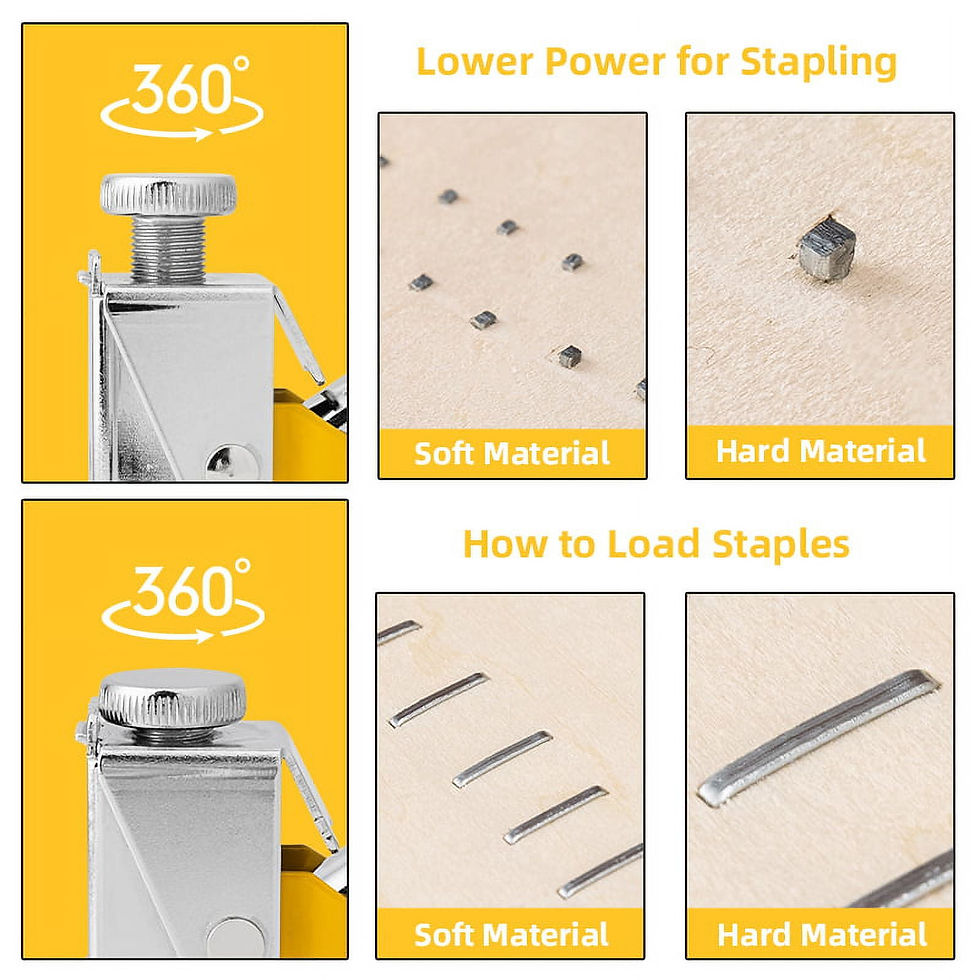 Thumbnail: Deli Staple Gun, Heavy Duty Staple Gun, 3 in 1 Manual Nail Gun with 6000 St..