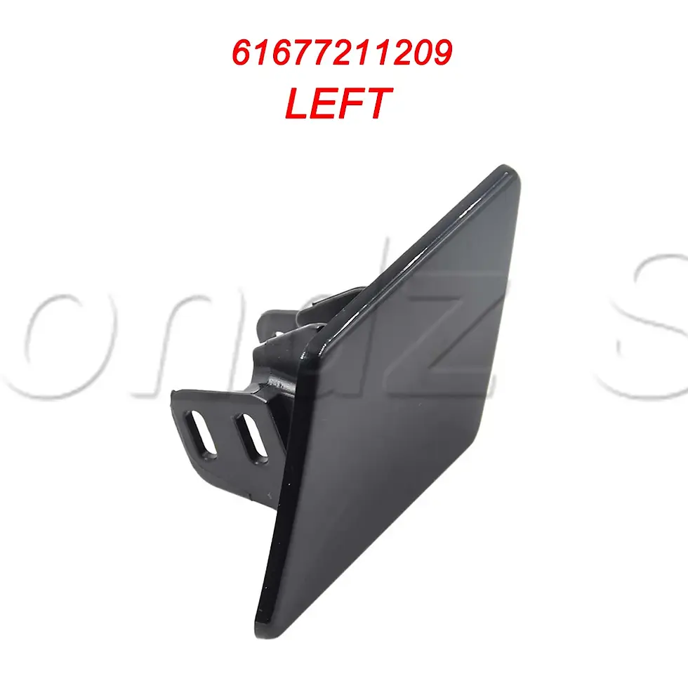 Thumbnail: 1 Pair Black Plastic Front Bumper Headlight Washer Nozzle Cover Cap For BMW 3 Se