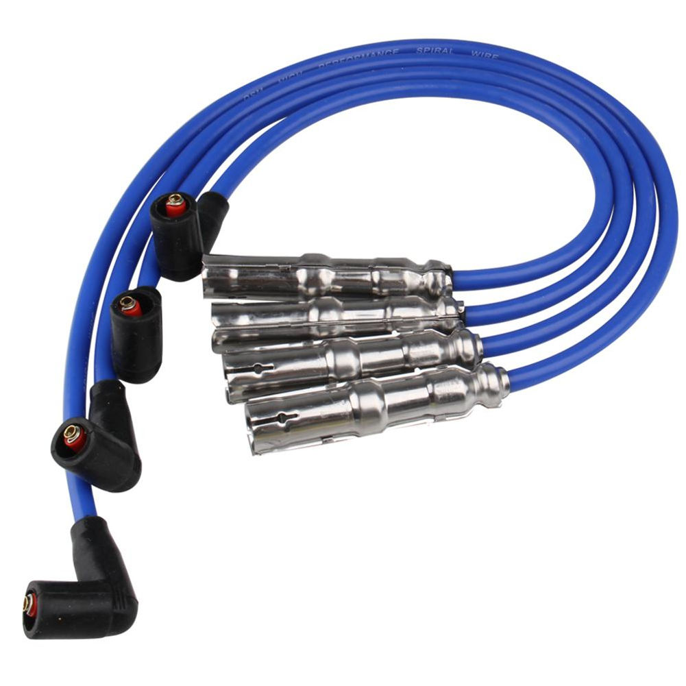 4PCS 8mm Spark Plug Wire Set for VW Beetle Bora Golf GTI Jetta 175-6224 35-4413