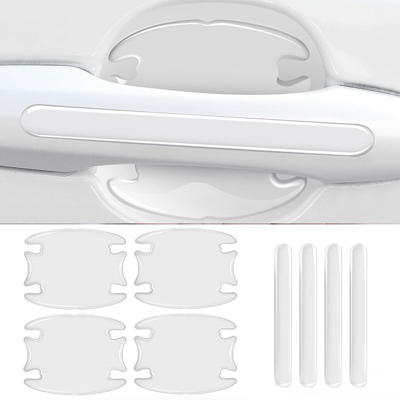 Car Door Handle Bowl Scratch Protective Invisible Transparent Stickers Silicon R