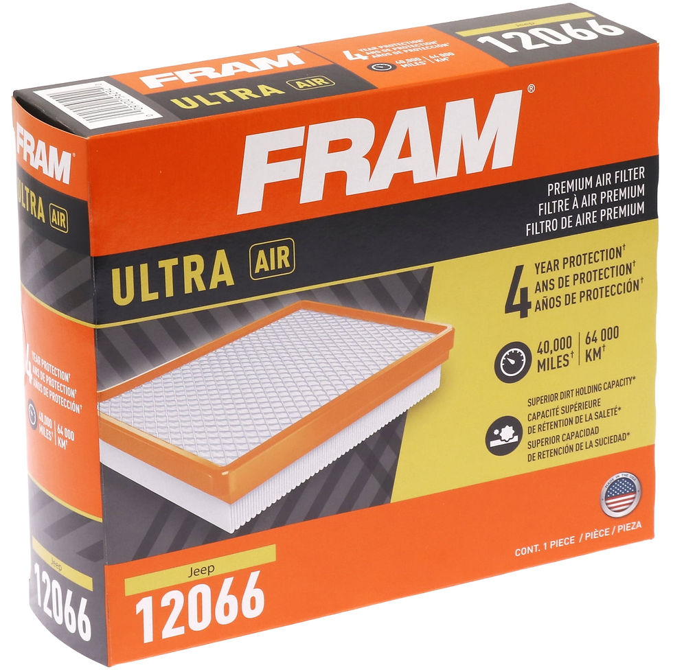 Thumbnail: FRAM Ultra Air XGA12066, Premium Engine Air Filter for Select Fiat, Jeep, R..