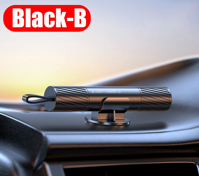 Thumbnail: 2 In 1 Car Safety Hammer Emergency Glass Breaker Cut The Seat Belt High Hardness