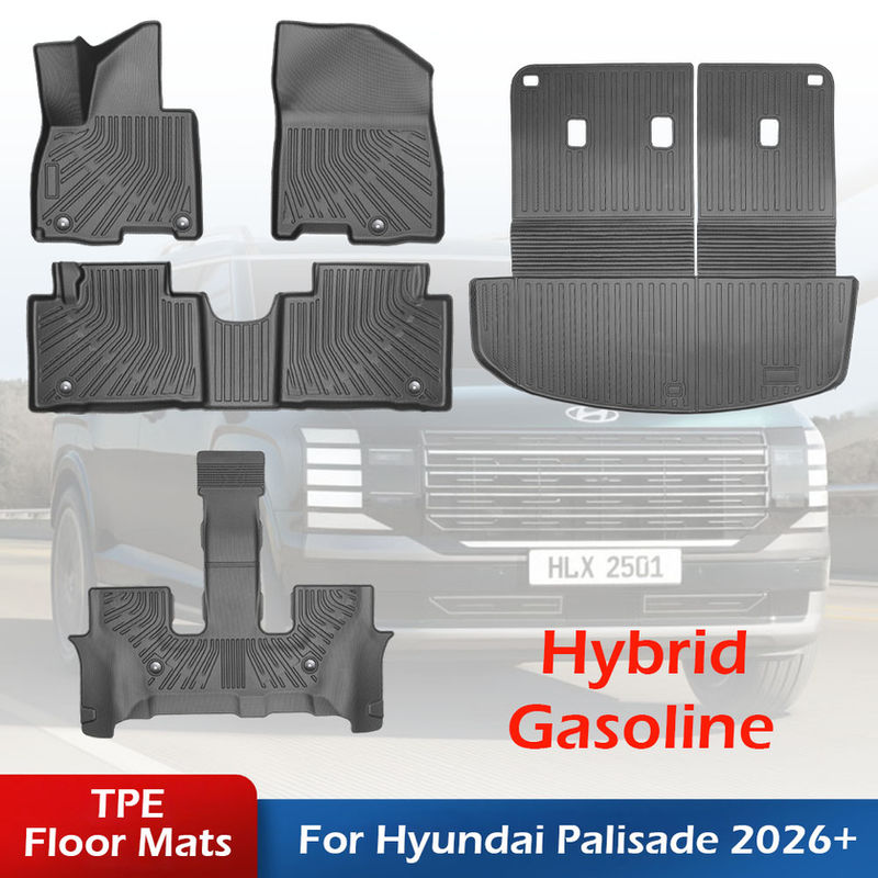 For New Hyundai Palisade 2025 2026 7/9 Seater Hybrid/Fuel TPE All-Weather Floor
