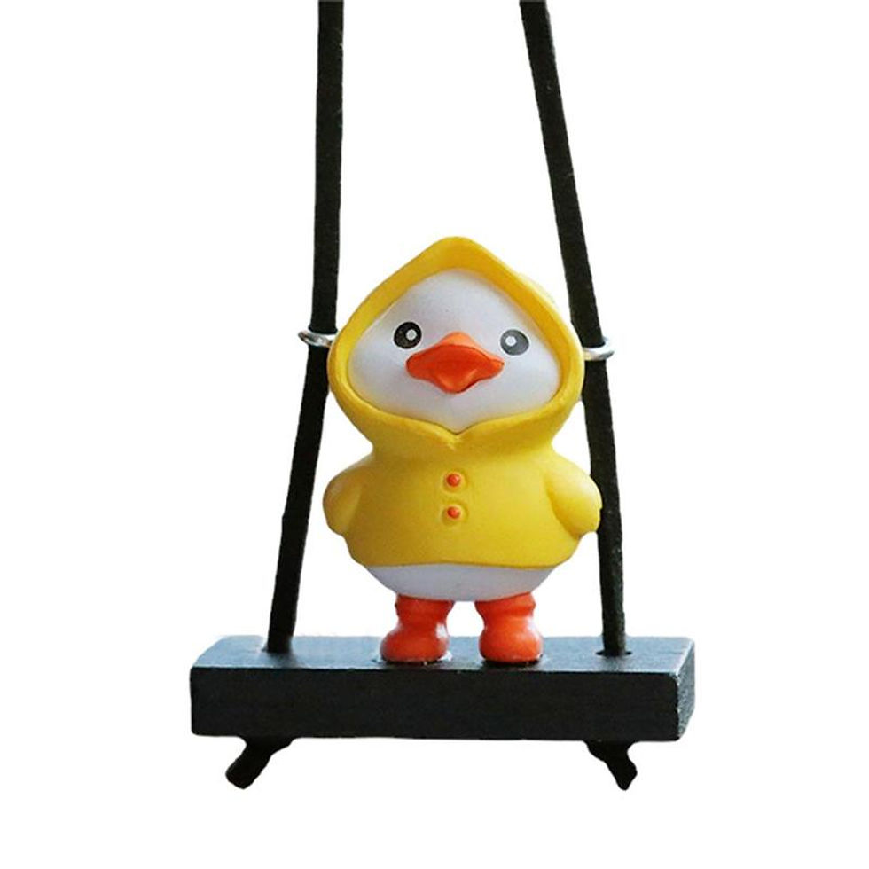 Thumbnail: 2D Cool Swing Duck Car Pendant Swinging Duck Car Hangings Ornament Cute Car Acce