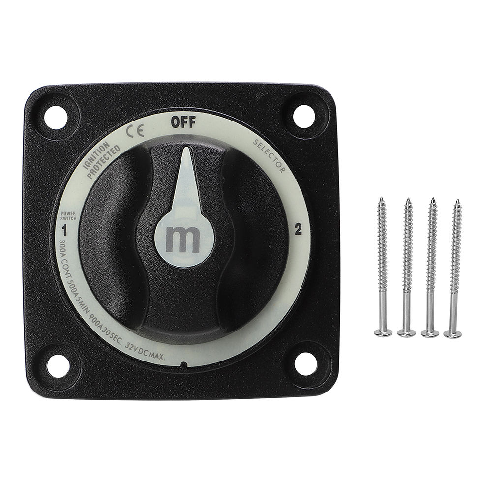 Thumbnail: 300A Battery Selector Disconnect Switch Heavy Duty 3 Position Marine Battery Cut