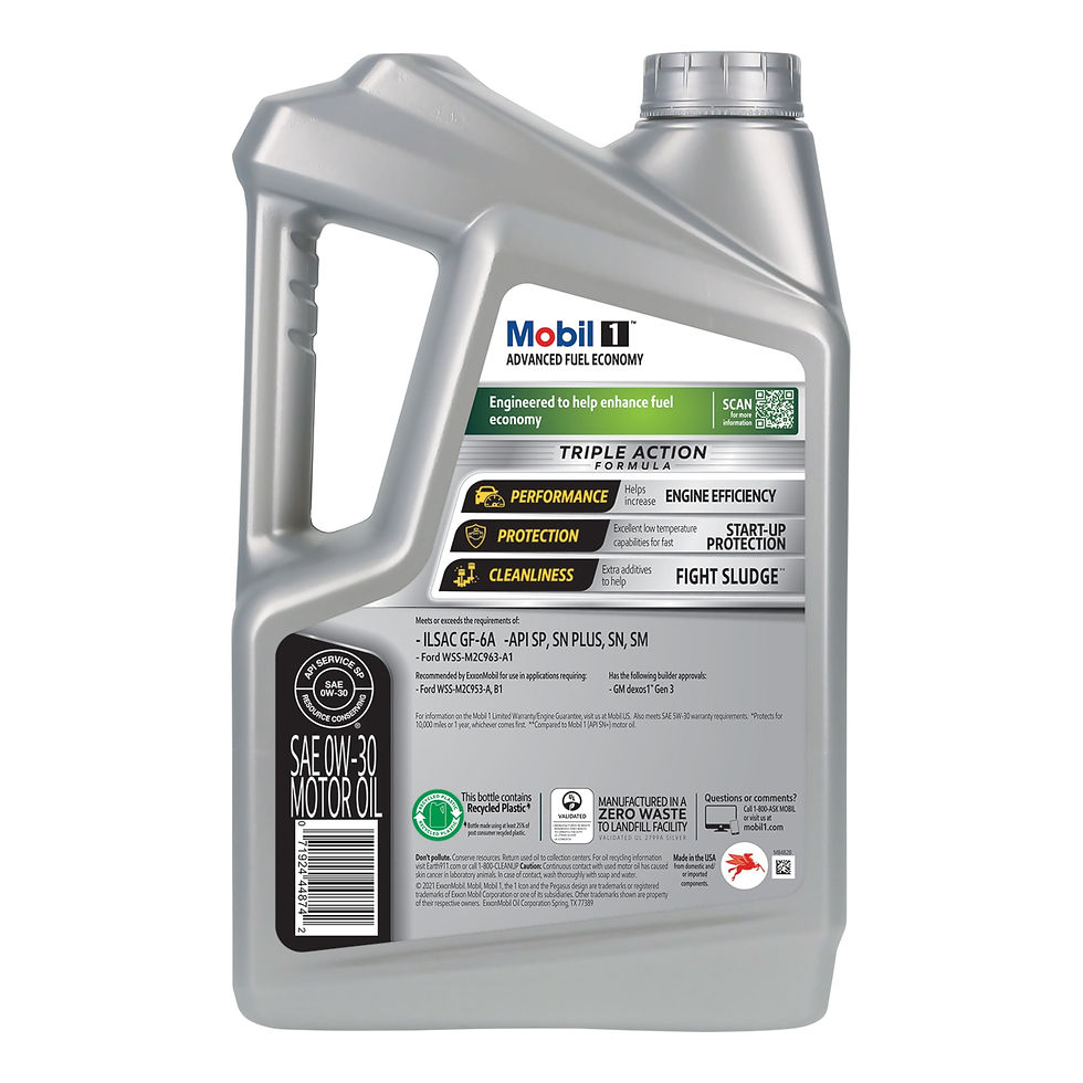 Thumbnail: (3 pack) Mobil 1 Advanced Fuel Economy Full Synthetic Motor Oil 0W-30, 5 Qu..