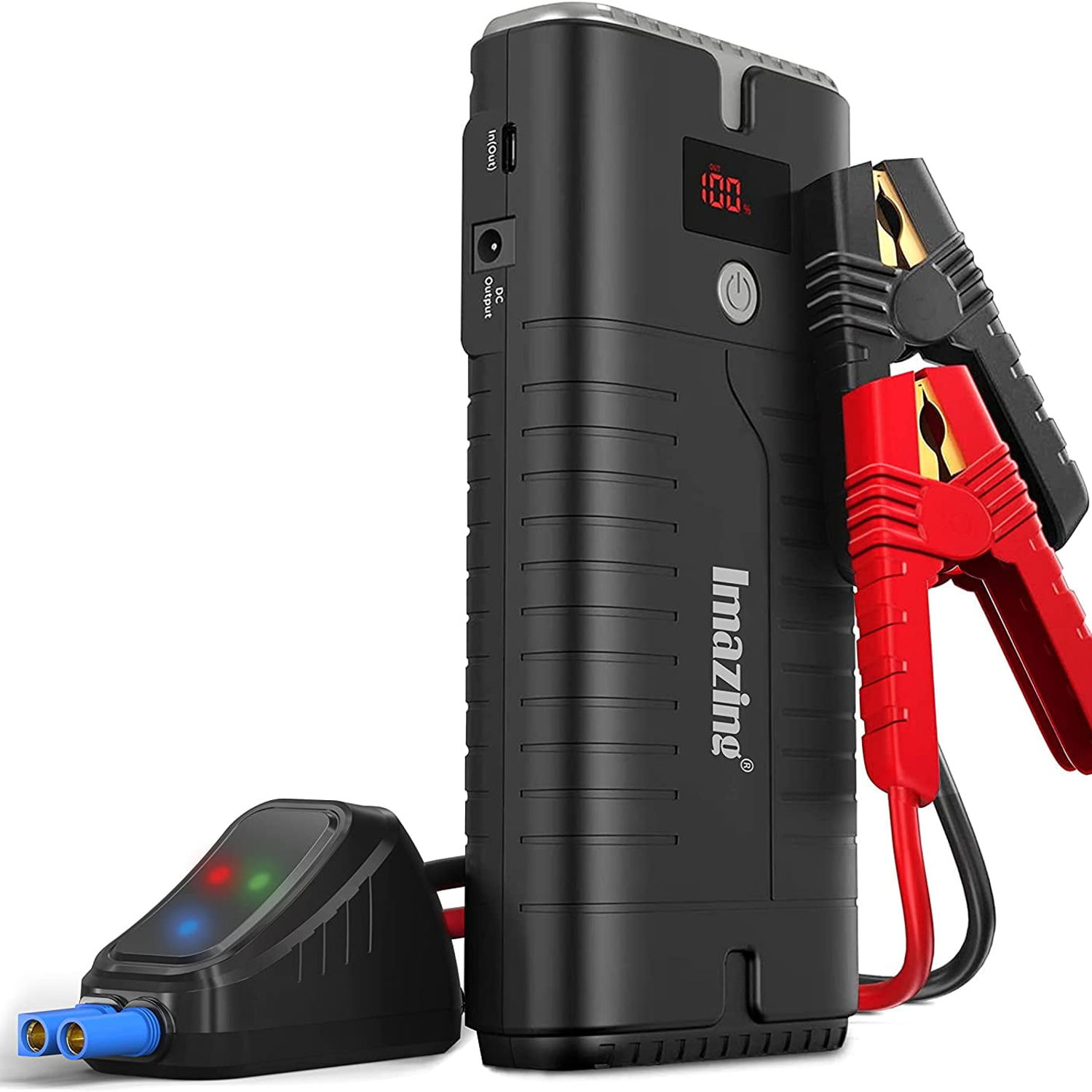 Imazing Portable Car Jump Starter 2000A Peak 18000mAH, 12V Auto Battery Boo..