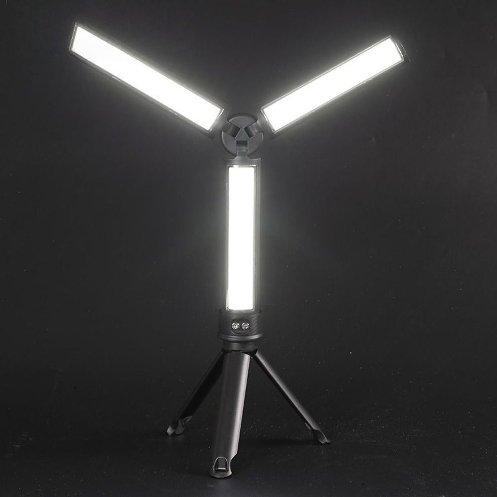 Thumbnail: 162 LED LED Emergency Floodlight Rechargeable 15 Modes Folding Work Lamp 3 Color