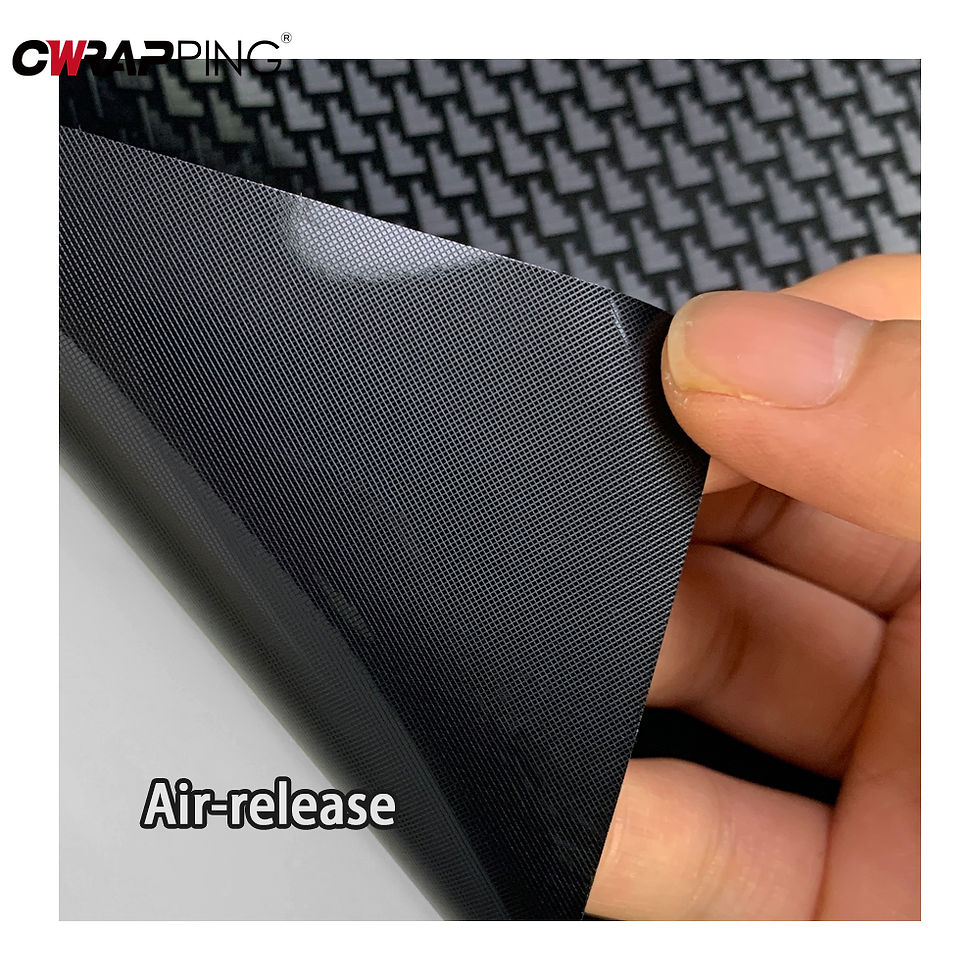 Thumbnail: Carbon Fiber Sticker Car Decal Wrap Film Black Vinyl Wrap Auto Body Film Anti Sc
