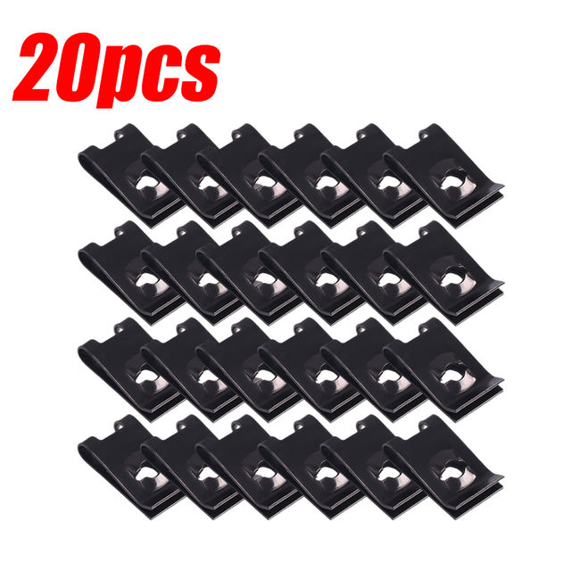 Thumbnail: Car Self-Tapping Screws U-Clips Bumper Mudguard Trim Plate Fasteners Automotive