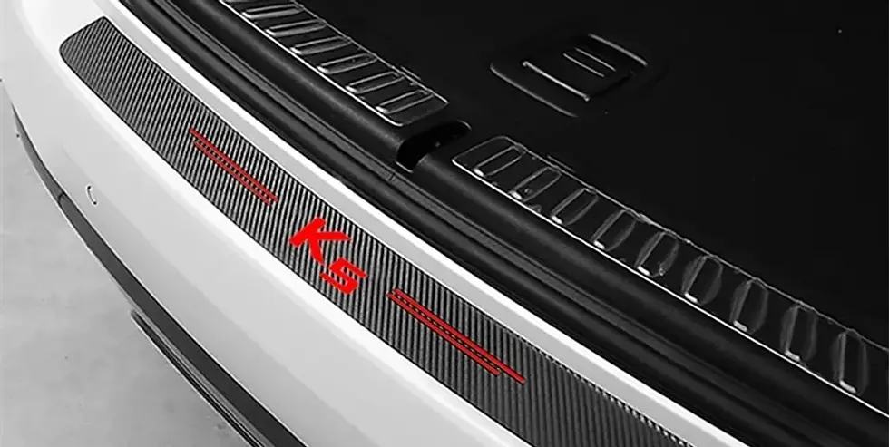 Thumbnail: Car Door Sill Protector Sticker Carbon Fiber Threshold Strip for K5 letter Rear