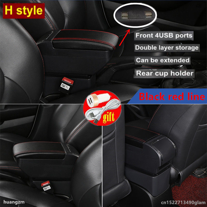 Thumbnail: For opel corsa E Armrest box For opel corsa E 2014-2020 Car Armrest box Storage