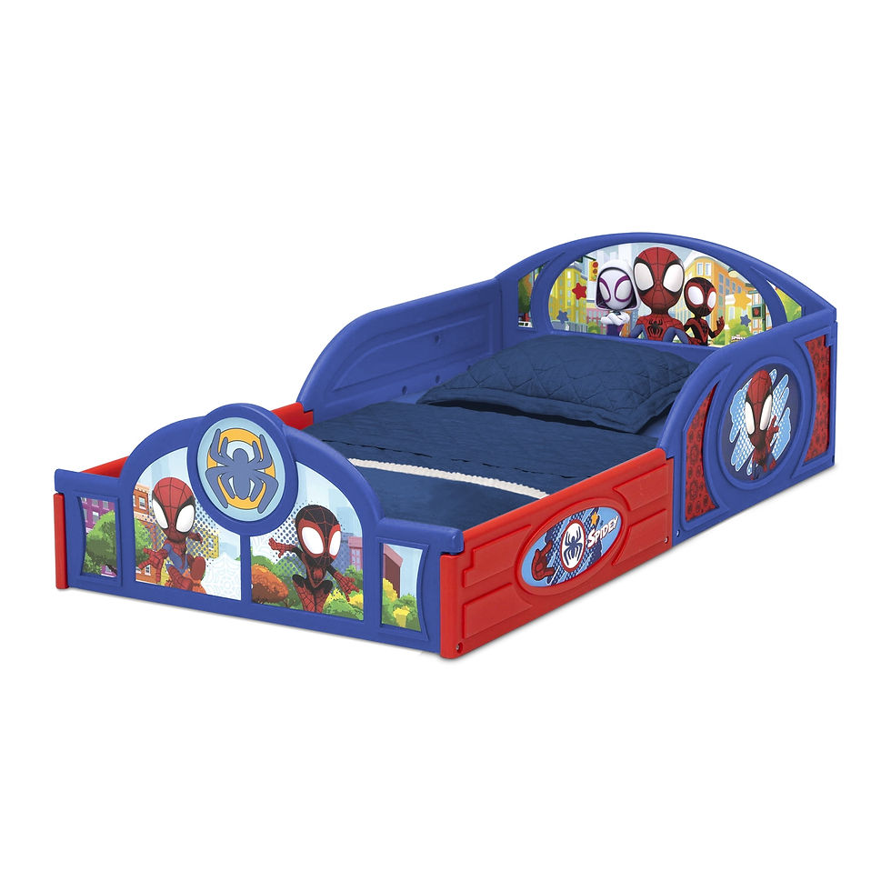 Thumbnail: Marvel Spidey and His Amazing Friends Sleep and Play Toddler Bed with Built..