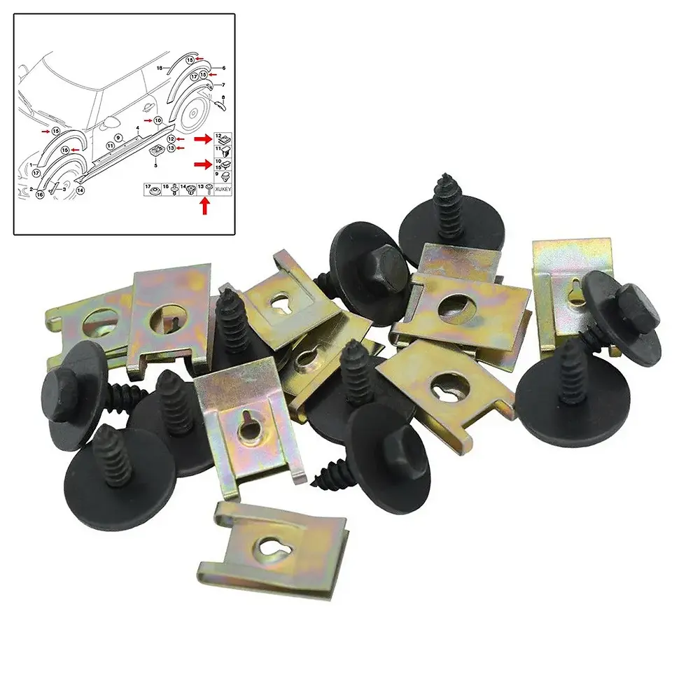 Thumbnail: 20pcs Hex Head Tapping Socket Bolt Screw Clips Undertray Splash Guard For BMW E8