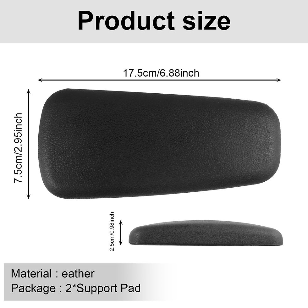 Thumbnail: 2Pcs Car Armrest Pad Soft Leather Car Knee Cushion Universal Car Door Armrest Pa