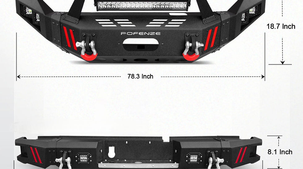 Thumbnail: Factory Hot Sell Body Kit Wholesale for Ram 1500 Steel Front Winch Bumper Bar &