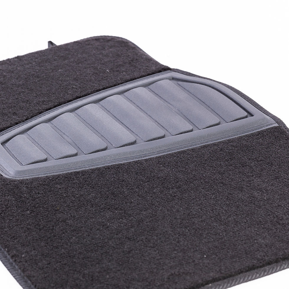 Thumbnail: 4PC Carpet Floor Mat Tufted Carpet Black - Universal Fit, 202WM38