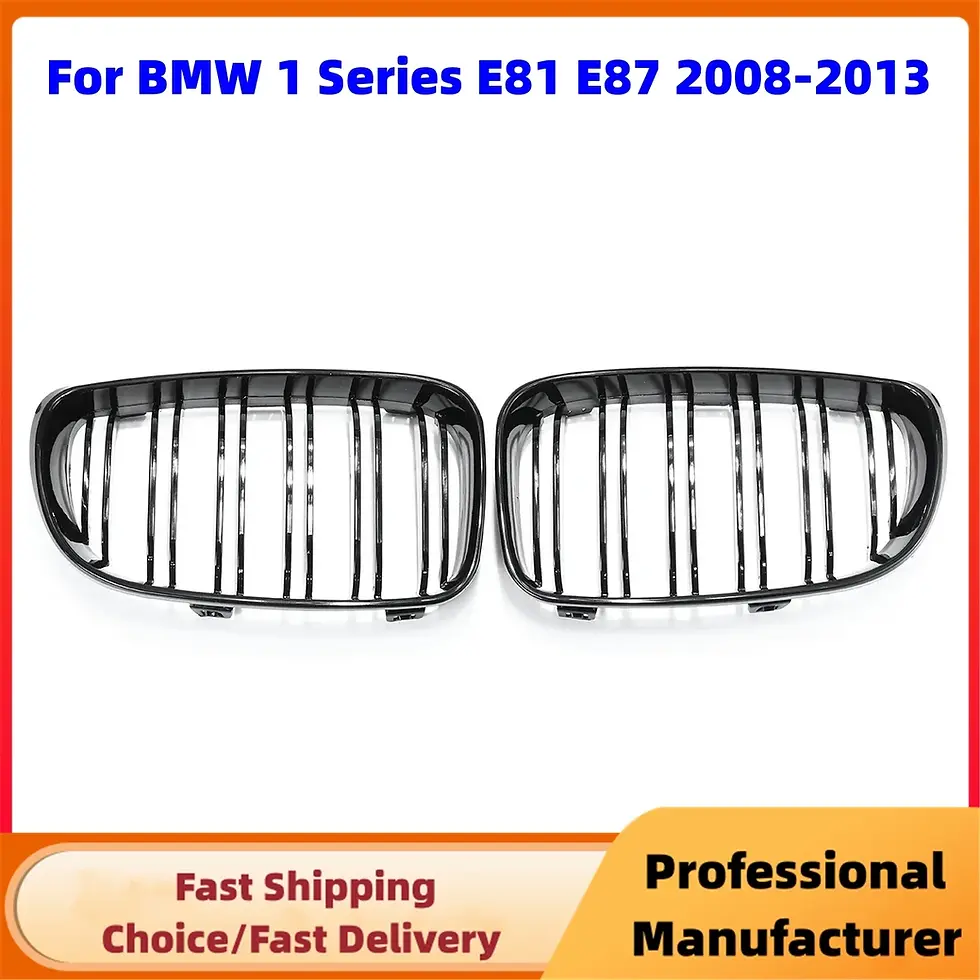 Thumbnail: For BMW E81 E87 1-Series 128i 130i 135i 2004-2013 Front Bumper Kidney Grille 1Pa