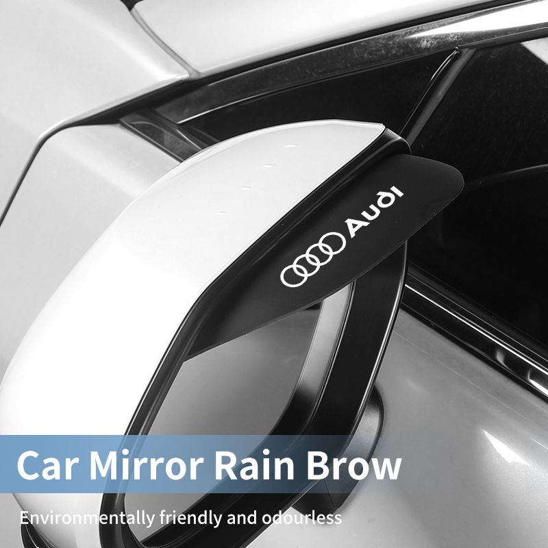 Thumbnail: 2 PCS Car Rearview Mirror Rain brow Sun Visor Rearview Mirror Accessories For Au