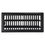 Thumbnail: Imperial 4-inch x 10-inch Matte Black Steel Painted Louvered, Floor Registe..