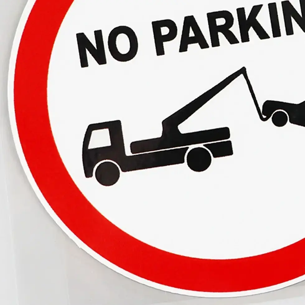 Thumbnail: Stickers Traffic Sign No Parking Stickers Exterior Parts Accessories Decals Prod