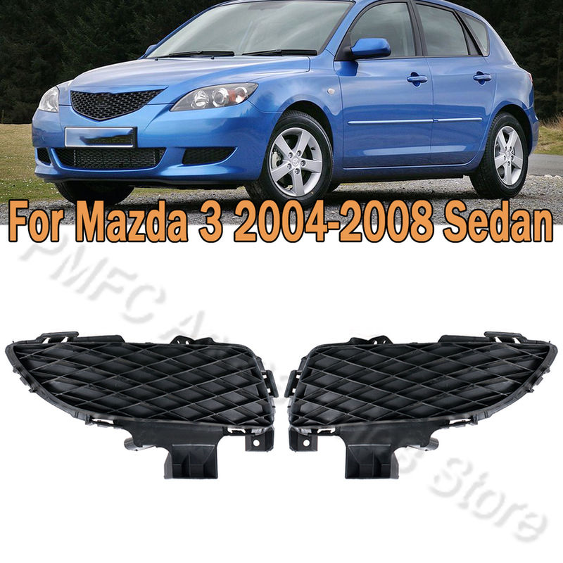 Front Bumper Grille Fog Lamp Cover Frame For Mazda 3 2004-2008 Sedan Car Accesso