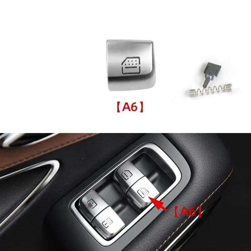 Thumbnail: Car Master Passenger Door Window Switch Button Cover Cap Replacement For Mercede