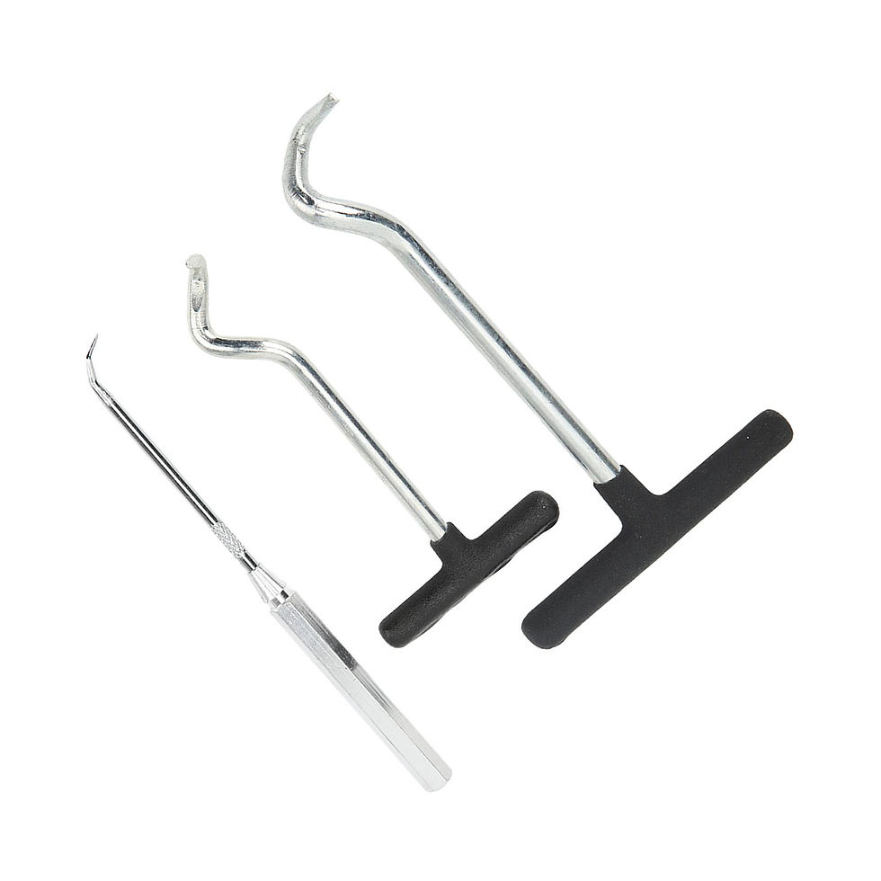 Thumbnail: 3PCS O Rings Grease Seals Puller Soft Handle Oil Seal Remover Puller for SUV Tru