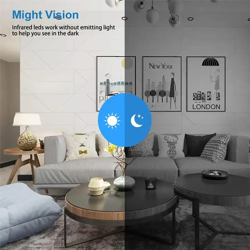 Thumbnail: NEW 1080P Wireless Wifi Camera Mini Night Vision Video Recorder Baby Pet Motion