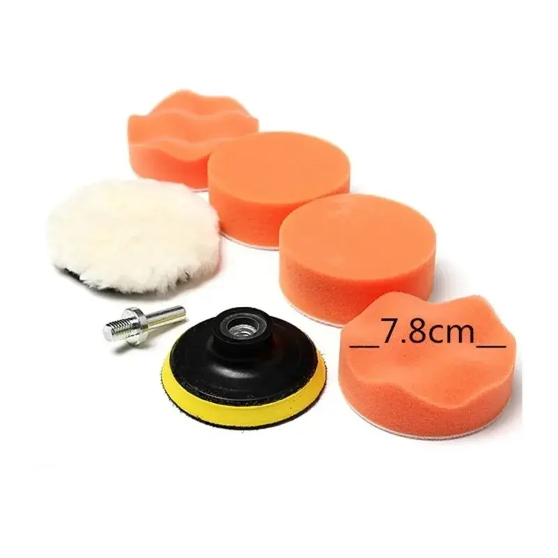 Thumbnail: 7/11pcsPolishing Sponge Plate Set Imitation Plush Waxing Grinding Cleaning Spong