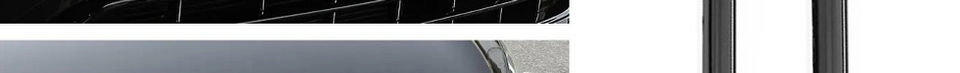 1 SET Glossy Black Car Front Bumper Grille Trim Grill Decoration Strip Covers fo