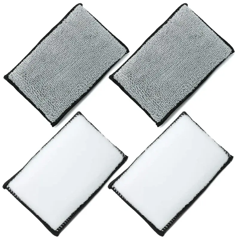 Thumbnail: 2-10Pcs Soft Double Side Microfiber Scrubbing Sponge Car Leather Cleaning Microf
