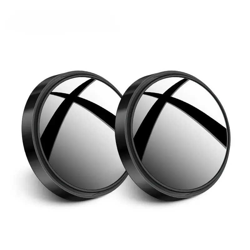 Thumbnail: 2Pcs Round Frame Convex Blind Spot Mirror Safety Driving Wide-angle 360 Degree A