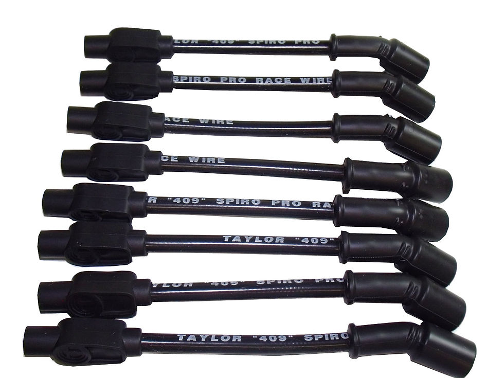 Thumbnail: Taylor Wire / Vertex 79003 TAY79003 409 SPIRO PRO CUSTOM 8 CYL BLACK Fits s..