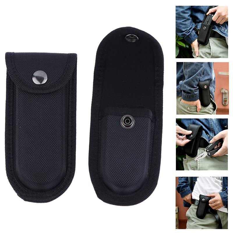 Camping Necessities: Folding Pliers & Knife Storage Bag with Flashlight Protecti