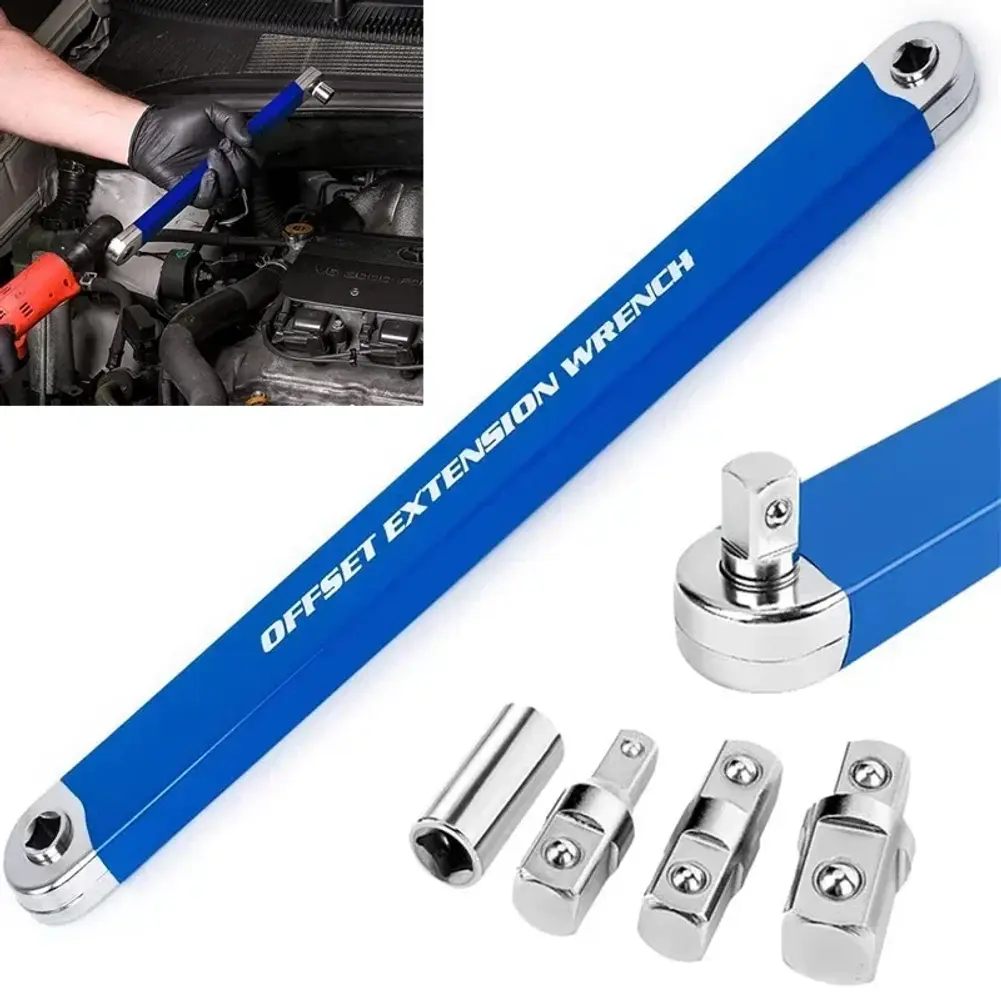 15-Inch Offset Extension Wrench Car Repair Tools Multi-Purpose Dual-Purpose Adap