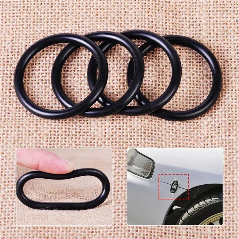 Thumbnail: Hot sale 4PCS/lot Black car bumpers Quick Release Fasteners Replacement Rubber O
