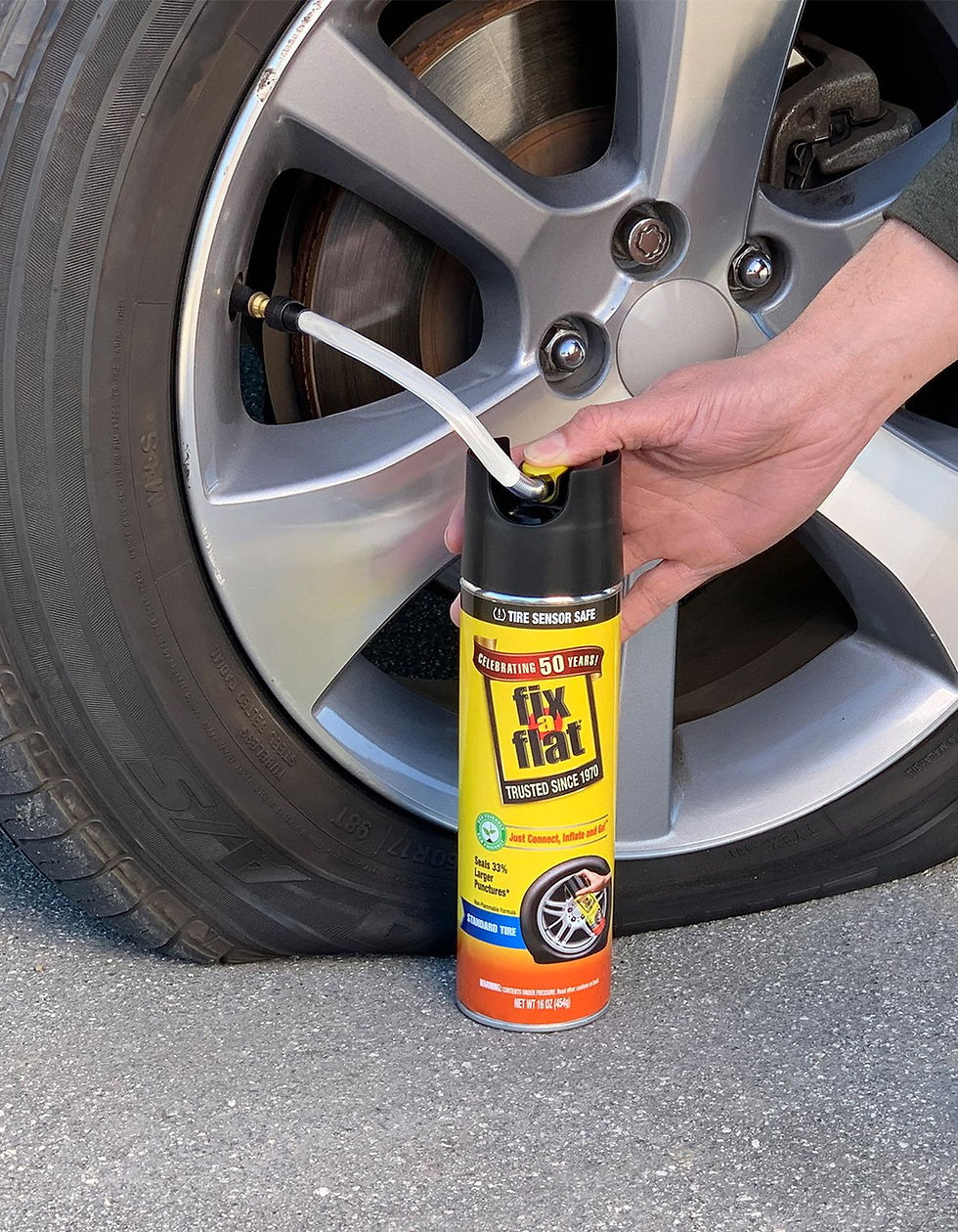 Thumbnail: Fix-A-Flat Aerosol Emergency Flat Tire Repair and Inflator, for Standard Ti..