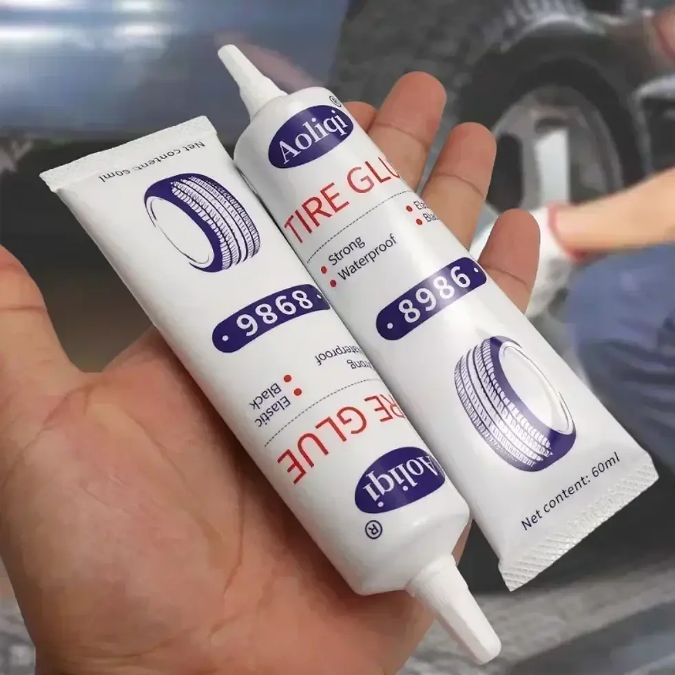 Thumbnail: Tire Repair Glue Liquid Strong Rubber Glues Black Rubber Wear-resistant Non-corr