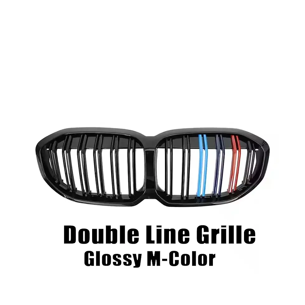 Thumbnail: XVIP 1 Pair M Color/Gloss Black Car Front Bumper Kidney Grill Grilles for BMW 1
